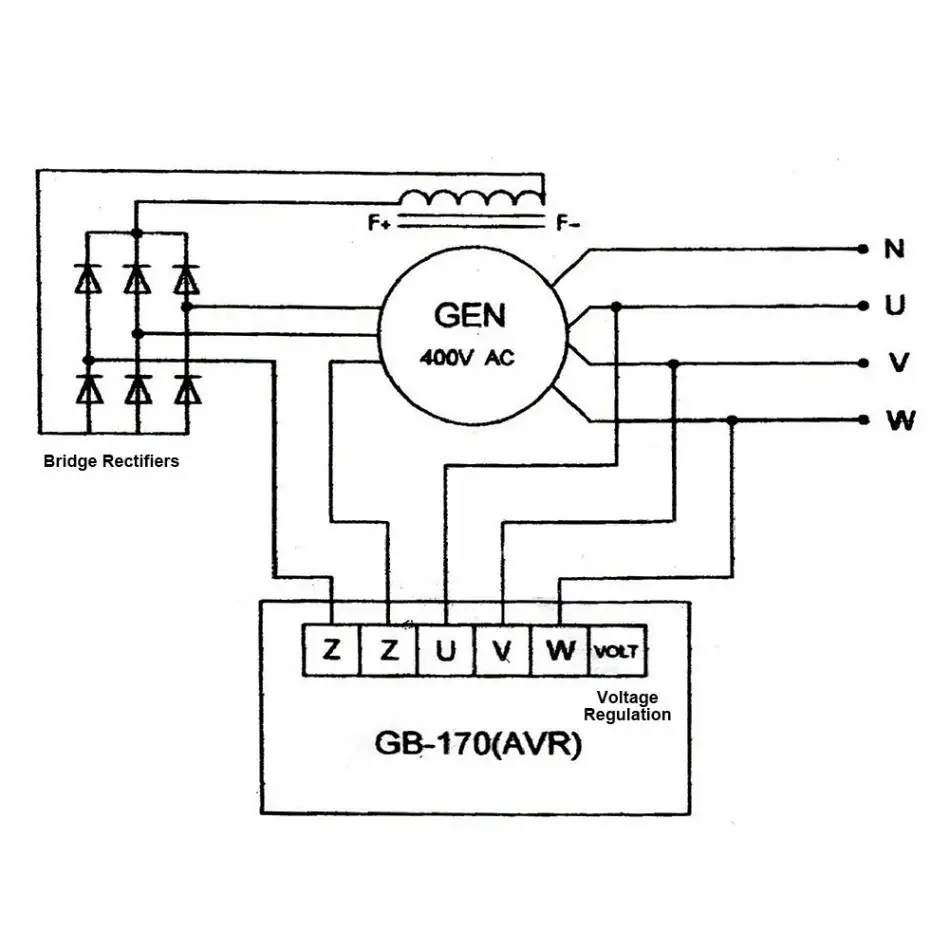 Подключение avr к генератору Купить GB-170 AVR автоматический стабилизатор напряжения напряжение генератора с