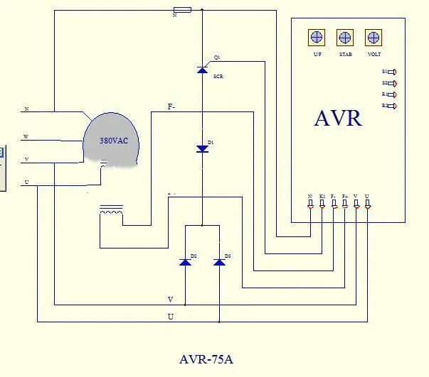 Подключение avr к генератору Stc Automatische Voltage Regulator Gelijkrichter Avr Diesel Generator Set 50a 75