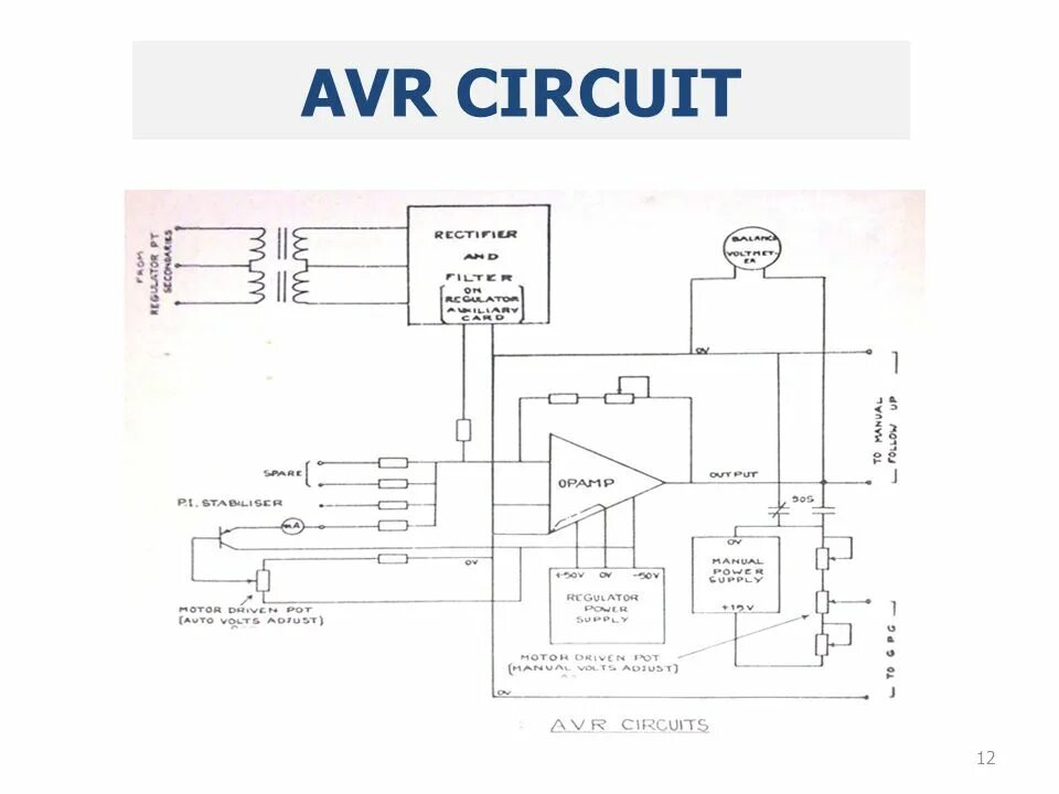 Подключение avr к генератору AUTOMATIC VOLTAGE REGULATOR(AVR) - ppt video online download