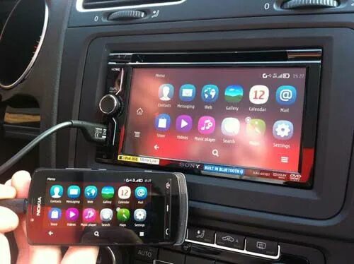 Подключение автомагнитолы андроид к интернету через телефон MirrorLink example Connected car, Car radio, Vehicles