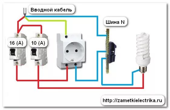 Подключение автомата к розетке и выключателю Две фазы в розетке Заметки электрика