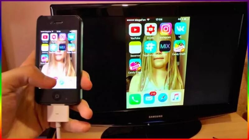 Подключение айфона к телевизору через wifi Как подключить айфон, айпад к телевизору через Wi-Fi, USB