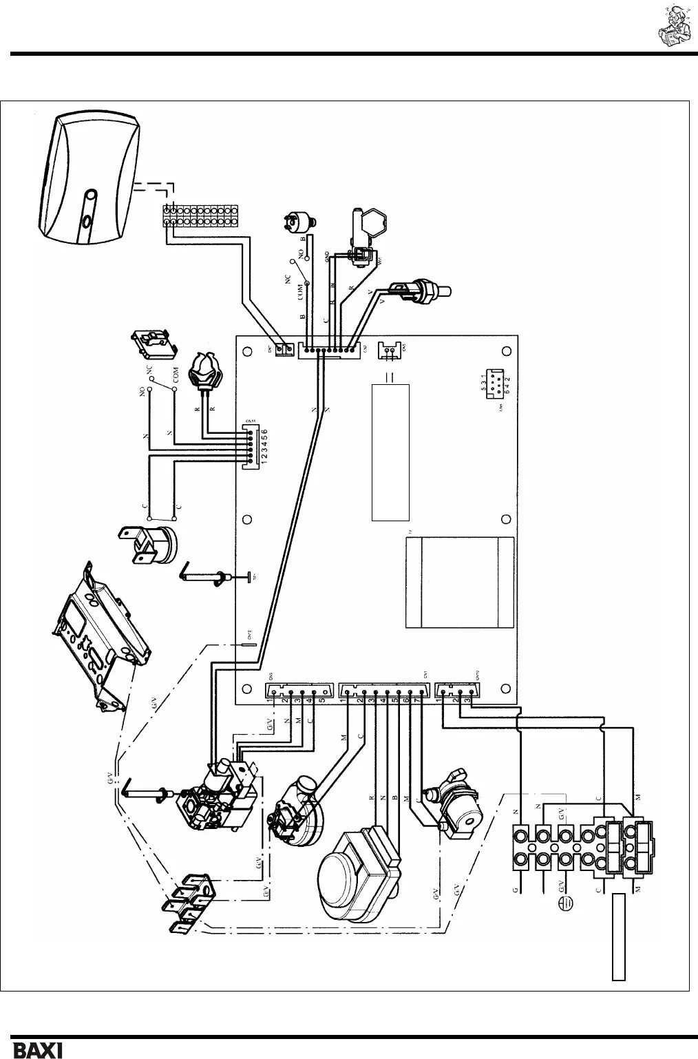 Подключение бакси луна 3 Просмотр инструкции котла BAXI LUNA-3 COMFORT AIR, страница 36 - Mnogo-dok - бес