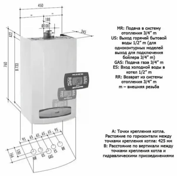 Подключение baxi luna 3 comfort 1.240 fi Котел газовый Baxi Luna 3 Comfort 1.240 fi 24 кВт, настенный турбированный, одно