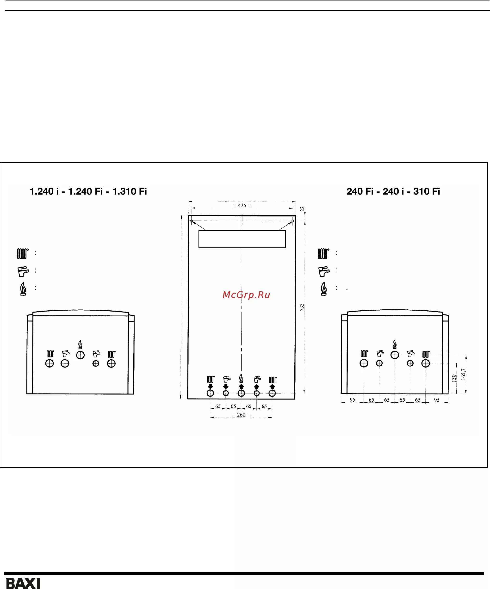 Подключение baxi luna 3 comfort 1.240 fi Baxi LUNA-3 COMFORT 16/48 Установка котла