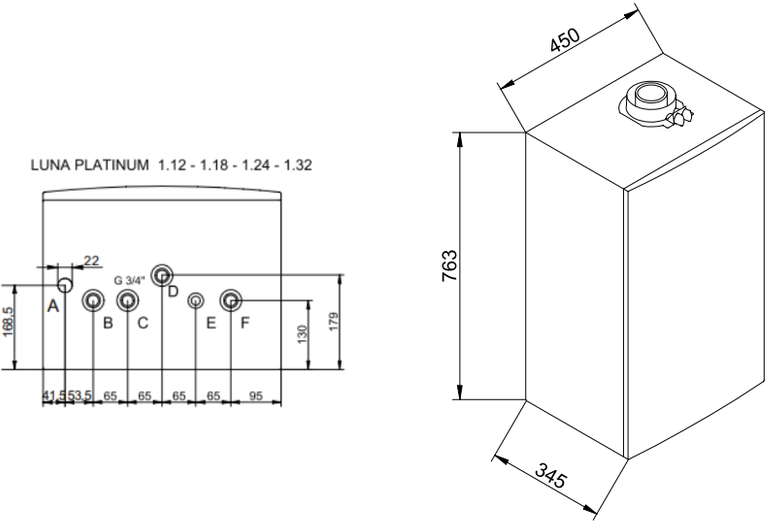 Подключение baxi platinum 1 контур Конденсационный газовый котел BAXI LUNA Platinum+ 1.32, 34.8 кВт, одноконтурный 