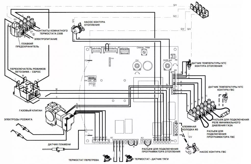 Подключение baxi platinum 1 контур Baxi Slim 1.300 iN и бойлер Drazice OKC 125 NTR летний режим - Форум сантехников