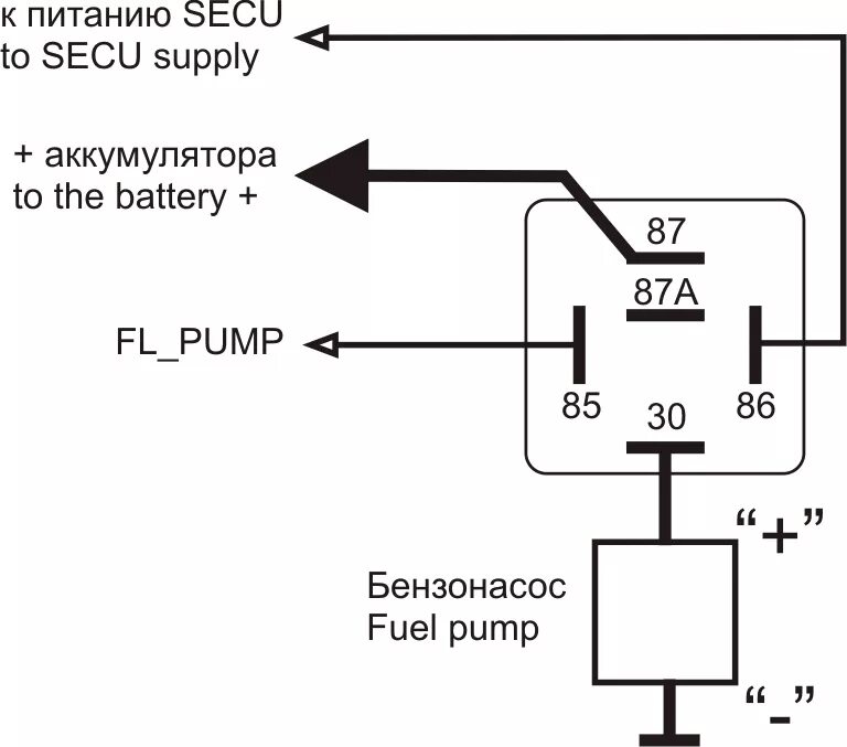 Подключение бензонасоса через реле Установка ЭБН - Москвич 2141, 1,7 л, 1995 года тюнинг DRIVE2