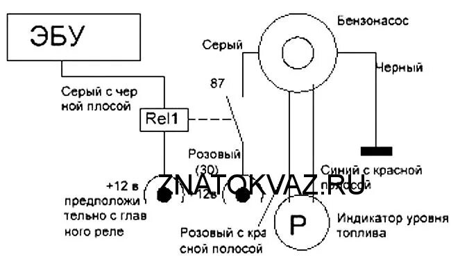 Подключение бензонасоса ваз 2107 инжектор Не работает бензонасос ВАЗ 2107 инжектор, диагностика