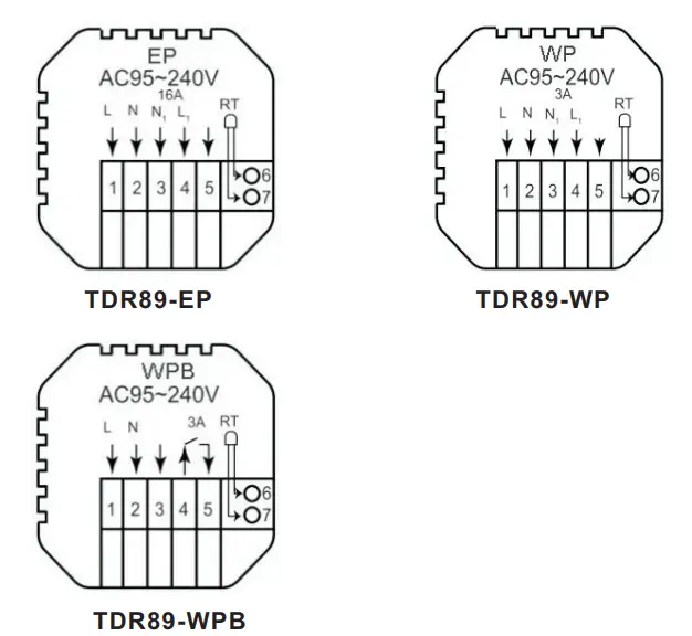 Подключение beok 10 BEOK TDR89 Glass Screen Thermostat Instruction Manual