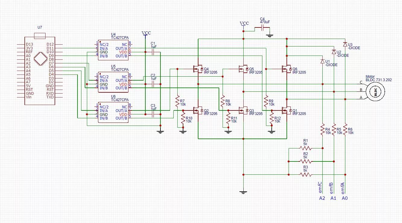 Подключение бесколлекторного двигателя mosfet - Problems in design of a BLDC motor driver - Electrical Engineering Stac