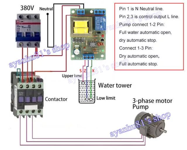 Подключение бесконтактного датчика уровня жидкости 10a Liquid Level Controller Switch AC 220v Water Level Detection Sensor Module f