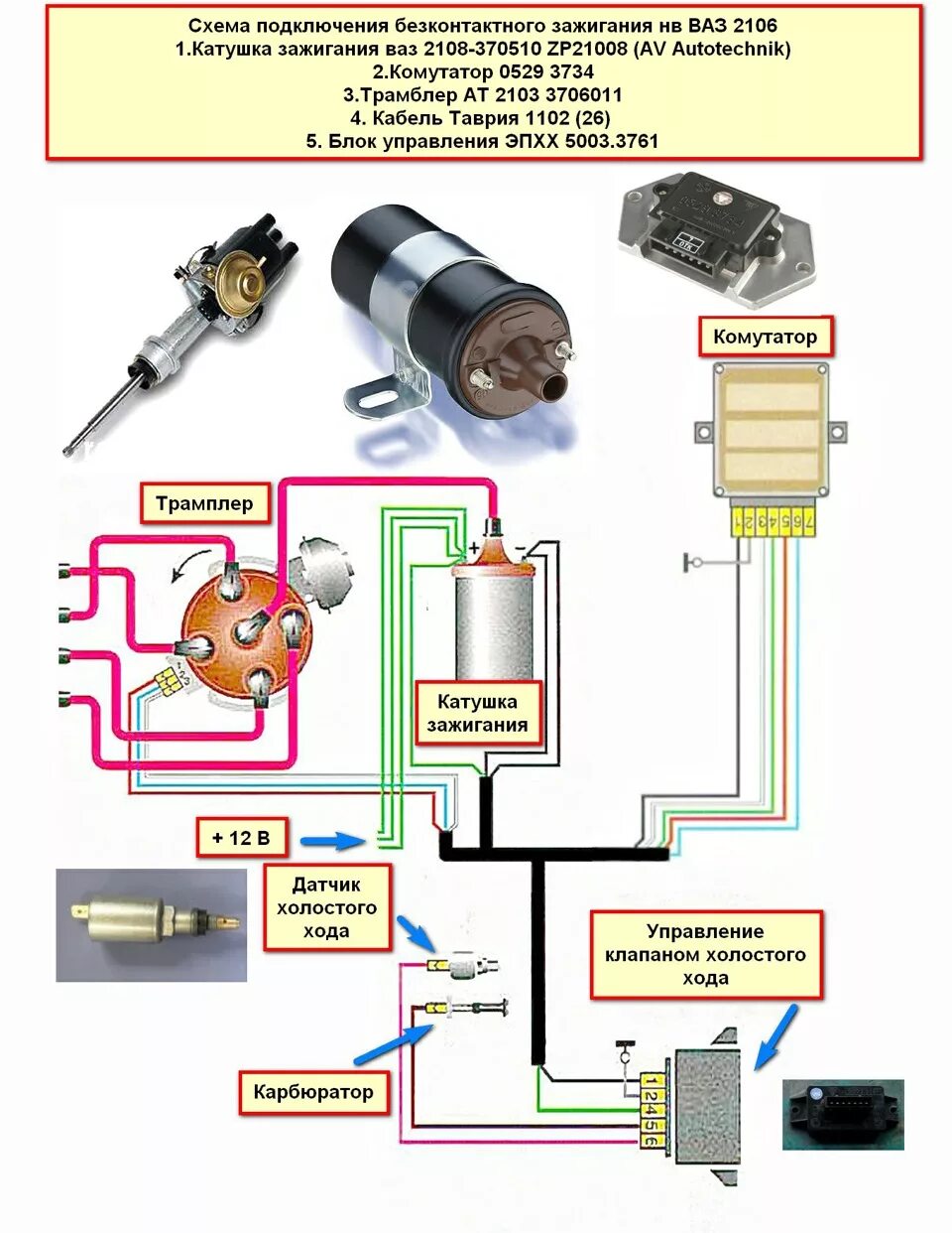Подключение бесконтактного зажигания ваз 2106 карбюратор Бесконтактное зажигание замена стандартного (не работает сначала) - Lada 21031, 