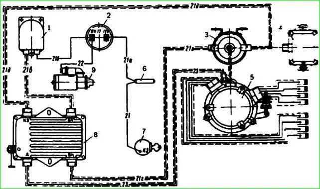 Подключение бесконтактного зажигания зил 131 Contactless ignition system ZIL-131