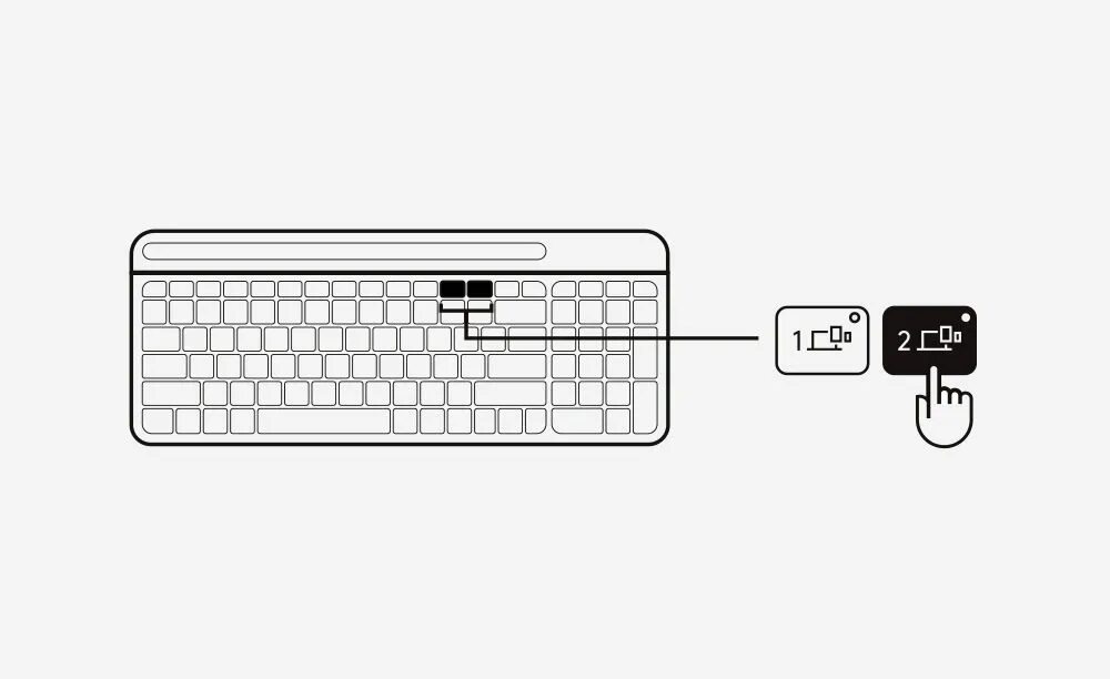 Подключение беспроводной клавиатуры к телефону Logitech K580 Slim Multi-Device Wireless Keyboard - Bluetooth/Receiver