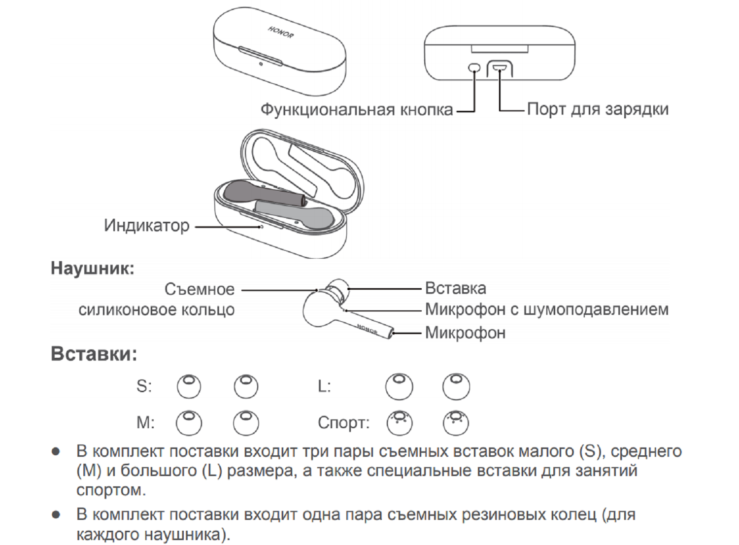 Подключение беспроводных наушников honor к телефону Инструкция по применению наушников беспроводного