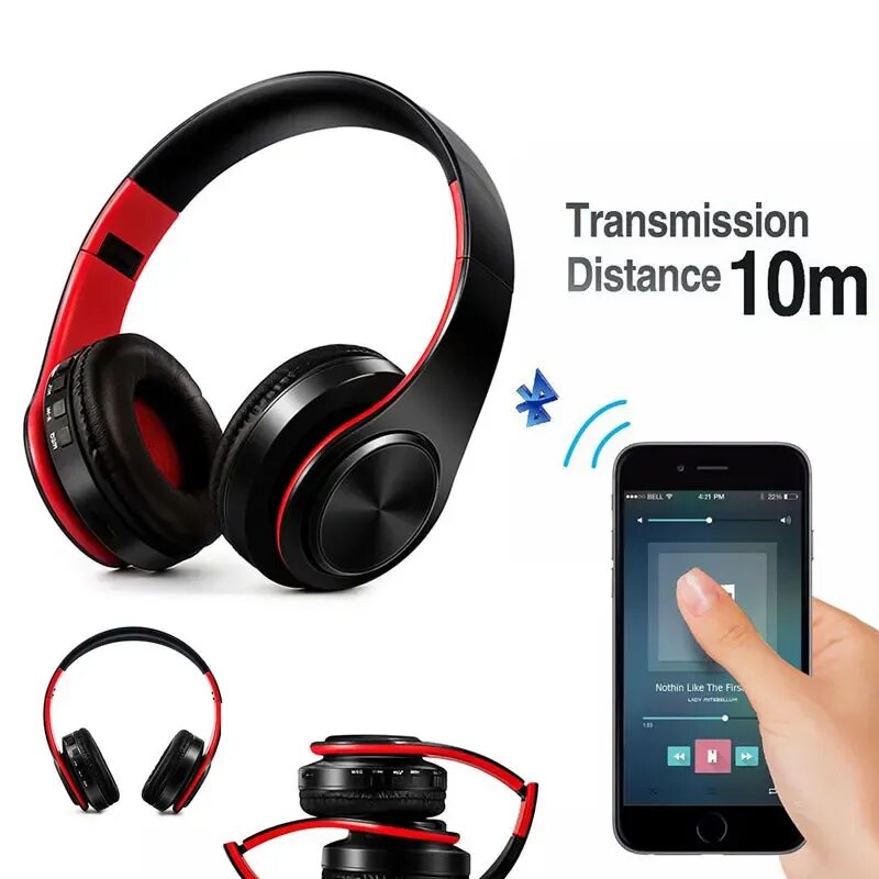 Подключение беспроводных наушников к телефону Original Bass bluetooth Headphones Microphone stereo wireless headset bluetooth 