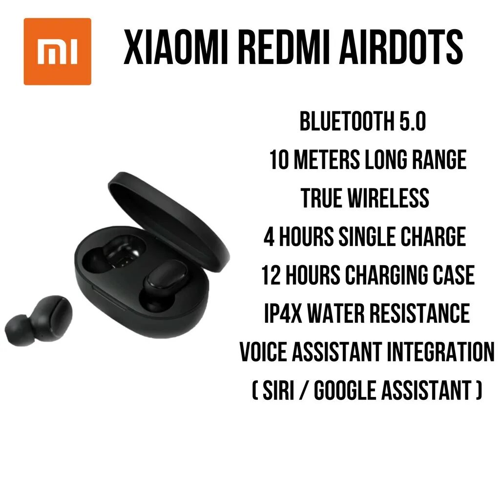 Подключение беспроводных наушников redmi к телефону SG SELLER Xiaomi Redmi AirDots 100% Genuine Shopee Singapore