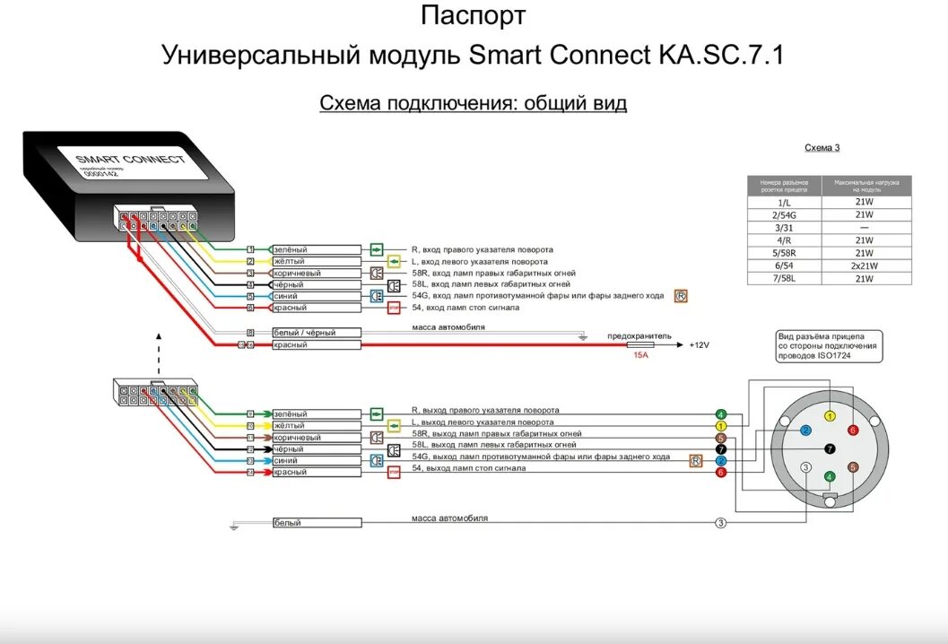 Подключение без блока согласования Блок согласования для фаркопа 1.6 Концепт Авто KA.SC.7.1 - выгодная цена, отзывы