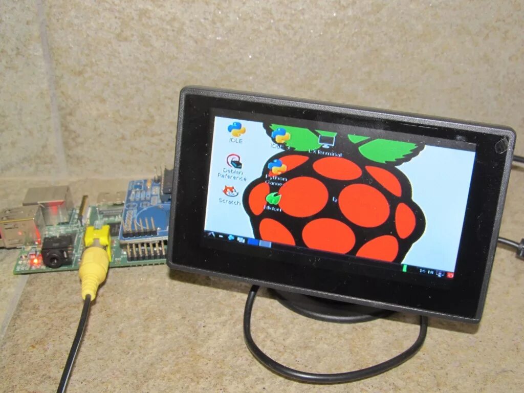 Подключение без экрана планшета к компьютеру Display for my Raspberry Pi - Martin's corner on the web