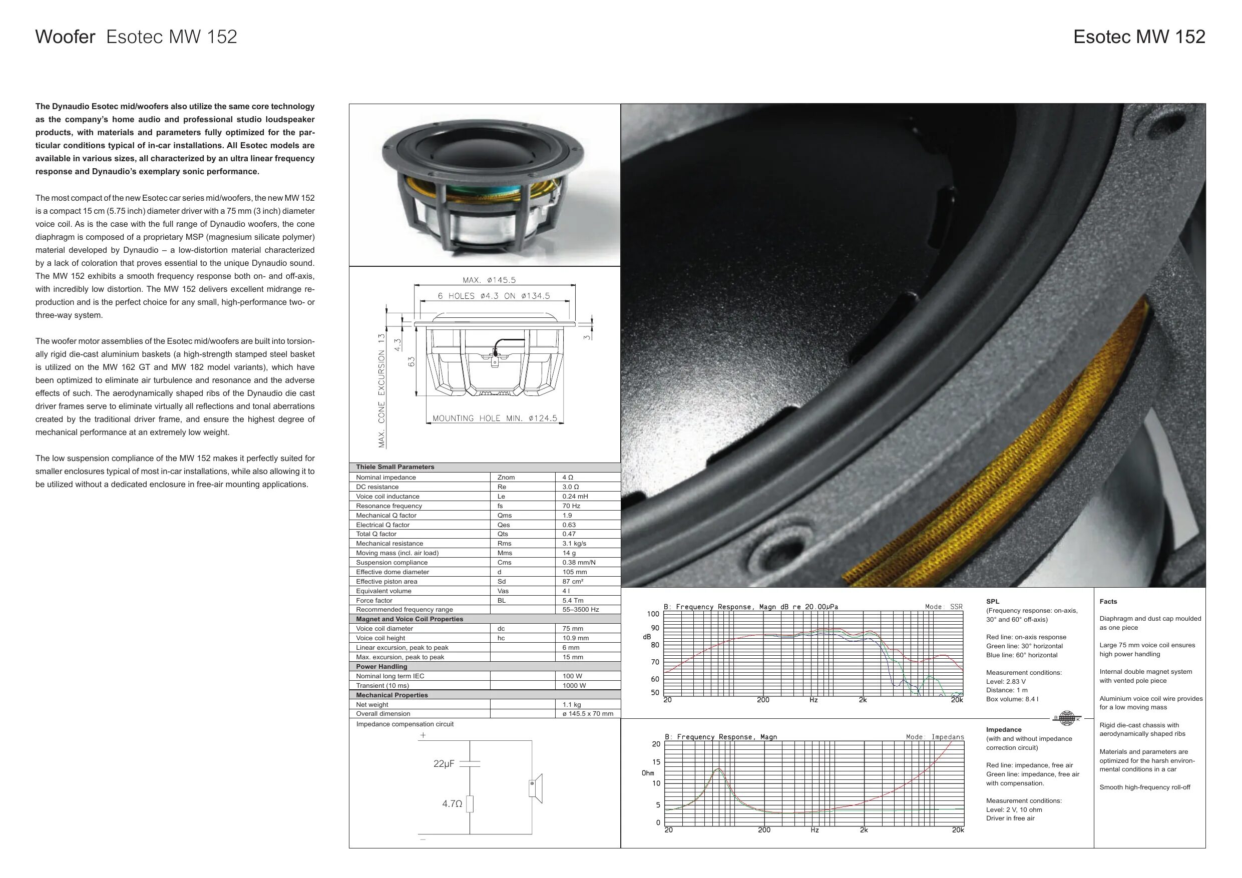 Подключение без фильтра dynaudio esotec mw 162 Dynaudio Esotec MW 152 Datasheet Manualzz