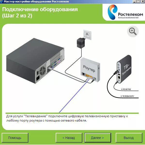 Подключение без роутера ростелеком Схема подключения оборудования ростелеком