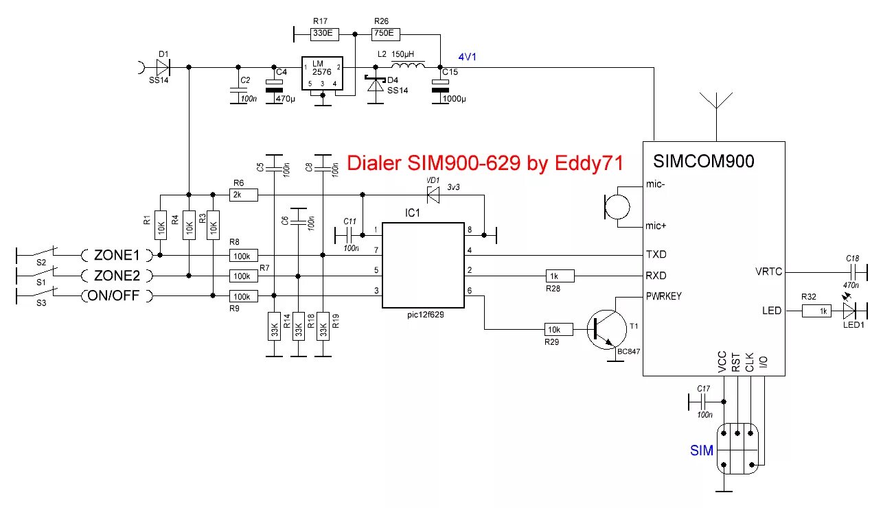 Подключение без сим карты Очень простой автодозвон на GSM модуле SIM900(R) - Мои статьи - Каталог статей -