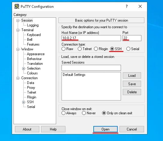 Подключение без ssh Как пользоваться putty, подключиться по ssh по паролю или ключу