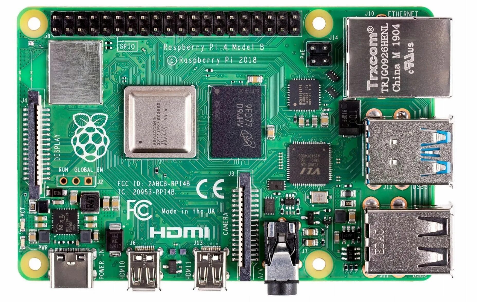 Подключение библиотеки vosk к raspberry pi 4 Микрокомпьютер Raspberry Pi 4 Model B 4GB - купить по низким ценам в интернет-ма