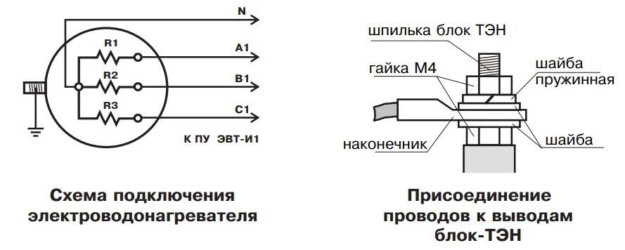 Подключение блок тэна к 220 Котел электрический ZOTA "Econom" 15 ZE3468421015 - купить с доставкой в Москве,