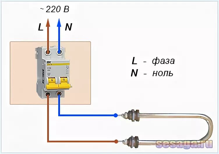 Подключение блок тэна к 220 Тэны с терморегулятором для нагрева воды. Как подключить тэн в стиральной машине