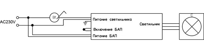 Подключение блока аварийного освещения Купить Блоки аварийного питания в Санкт-Петербурге ООО "СПЕКТР"