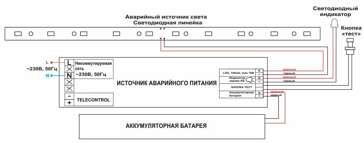 Подключение блока аварийного питания к светодиодному светильнику Эвакуационное освещение - нормы и ошибки монтажа, схема подключения аварийных св