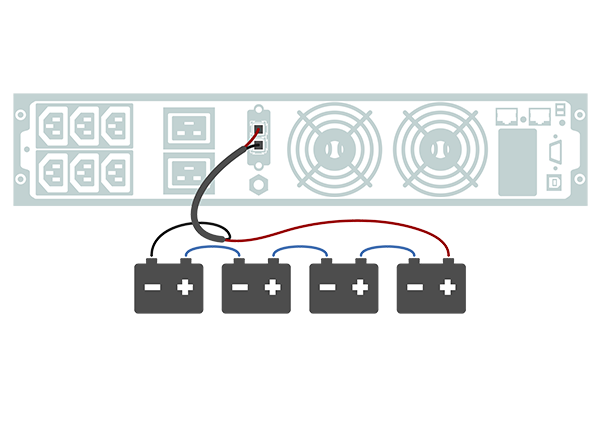 Подключение блока батарей к ибп Источник бесперебойного питания on-line серии Element 2000 VA, 48VDC, без АКБ (т
