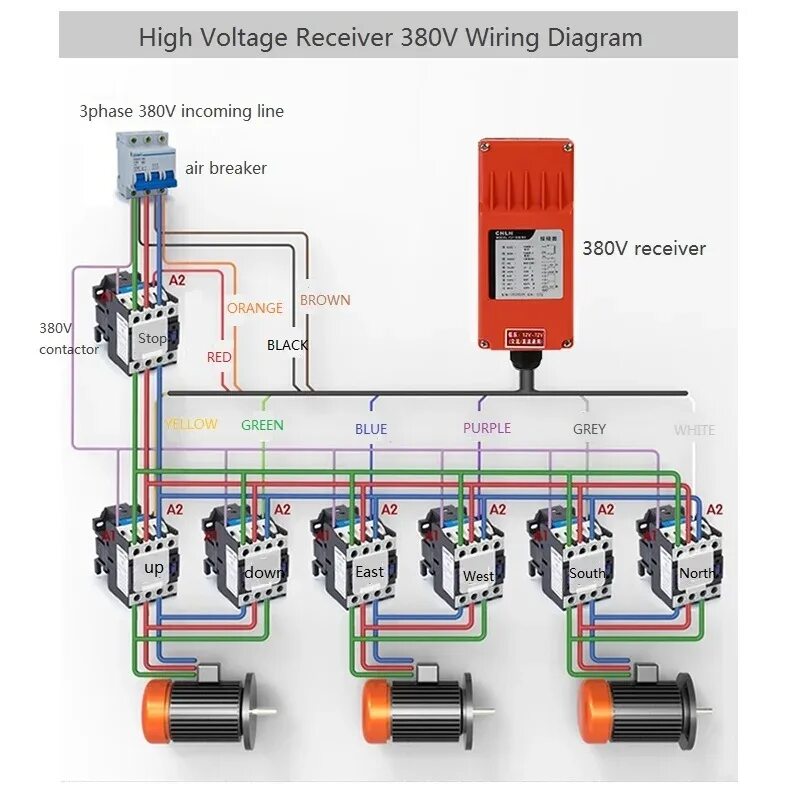 Подключение блока дистанционного управления кран балкой nokewer Industrial Remote Controller Switches for Hoist Crane Control Lift Crane 220V 38