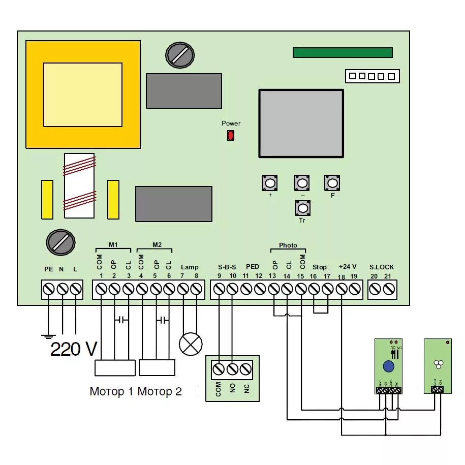 Подключение блока дорхан Doorhan PCB-SW блок управления Doorgates