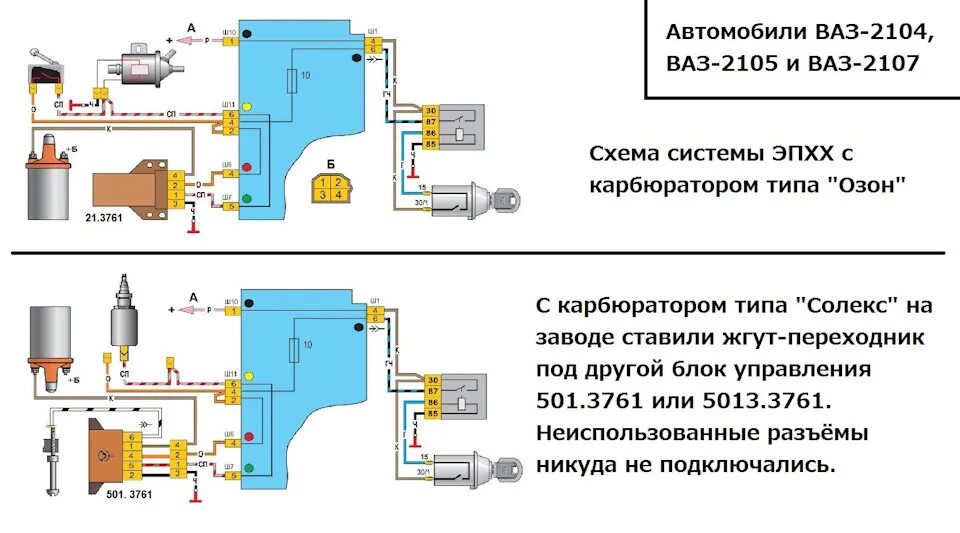 Подключение блока эпхх схема Электромагнитный клапан холостого хода, устройство принцип работы