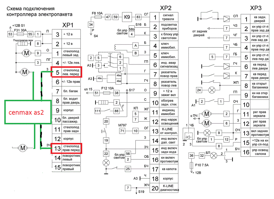 Подключение блока комфорта Доводчик стекол (дополнительный) от цз - Lada Приора седан, 1,6 л, 2011 года сво
