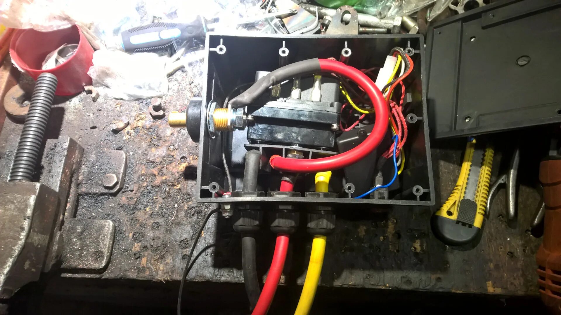 Подключение блока лебедки Установка электролебедки в базу (ч.3) Финал. - Lada 4x4 3D, 2,2 л, 1985 года тюн