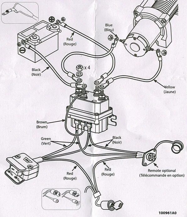 Подключение блока лебедки Установка тяговой лебедки WARN на Suzuki Kingquad - DRIVE2