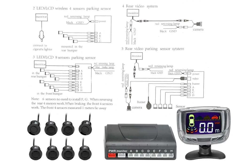 Подключение блока парктроников Подключение парктроников