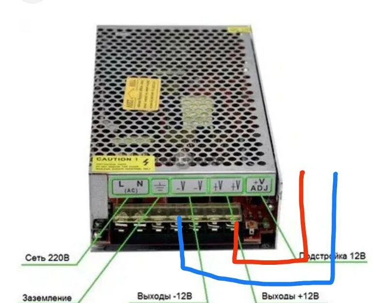 Подключение блока питания 12в к сети Ответы Mail.ru: Могу ли я подключить блок питания для светодиодных лент (импульс