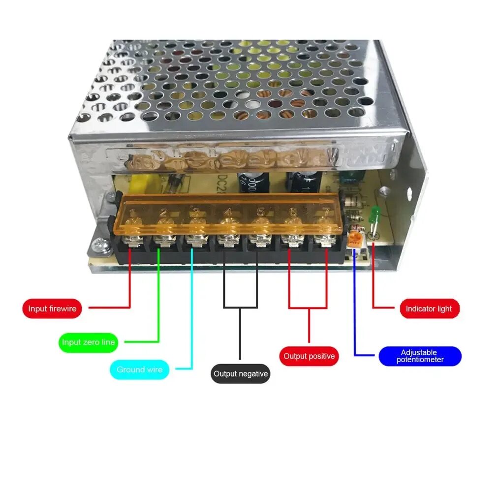 Подключение блока питания 12в к сети DC12V 15A 180 Вт светильник ing трансформаторы светодиодный драйвер Мощность ада