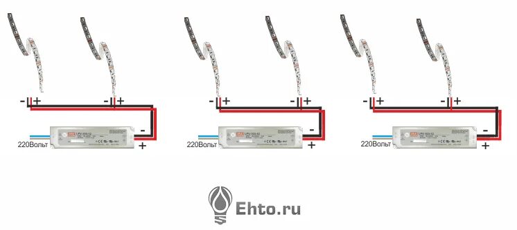 Подключение блока питания apeyron Блоки питания LED подсветки - схемы как подключить