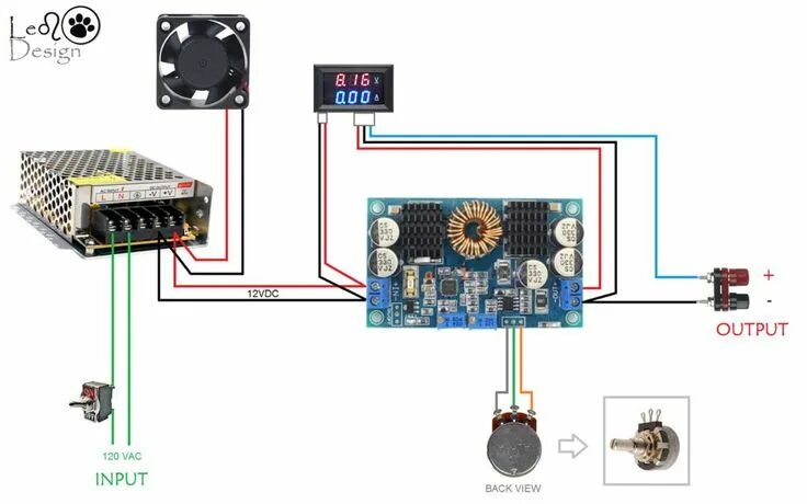 Подключение блока питания китай Variable Bench Power Supply Power supply design, Computer power supplies, Electr