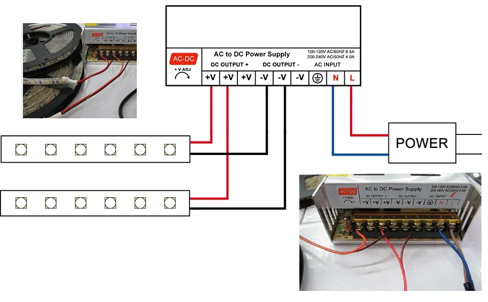 Подключение блока питания poe Amazon.com: SUPERNIGHT 12V 30A Switching Power Supply, 110-240 Volt AC to DC 360