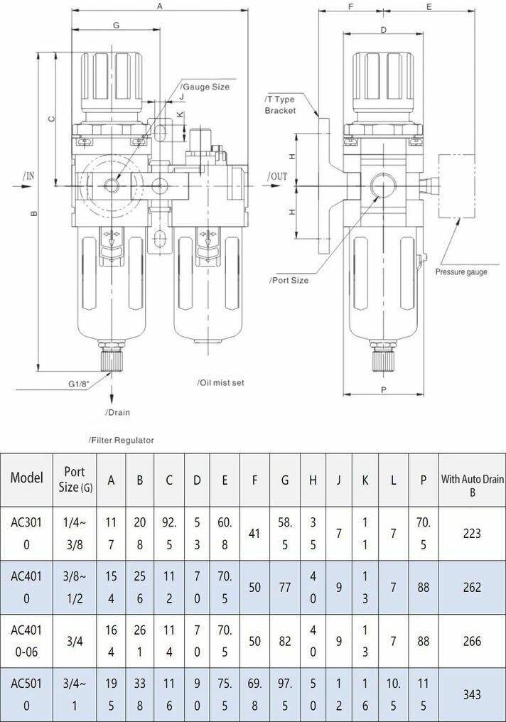 Подключение блока подготовки воздуха Блок подготовки воздуха AC3010-03 - купить в интернет-магазине по низкой цене на