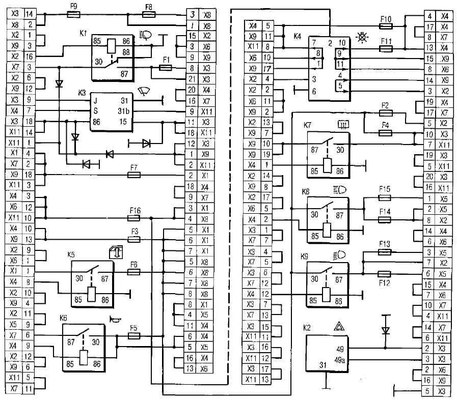 Подключение блока предохранителей 2114 Схема предохранителей ваз-2115: фото