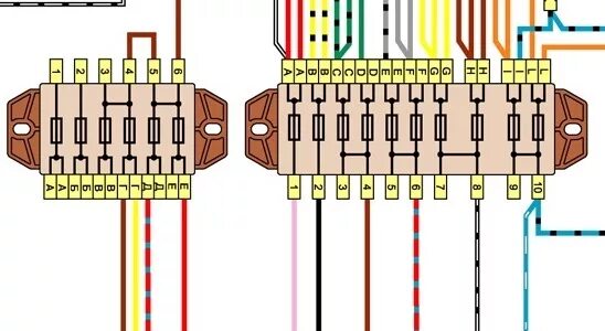 Подключение блока предохранителей ваз 2106 старого образца Блок предохранителей от ГАЗ 3110 - Lada 21061, 1,5 л, 1991 года электроника DRIV