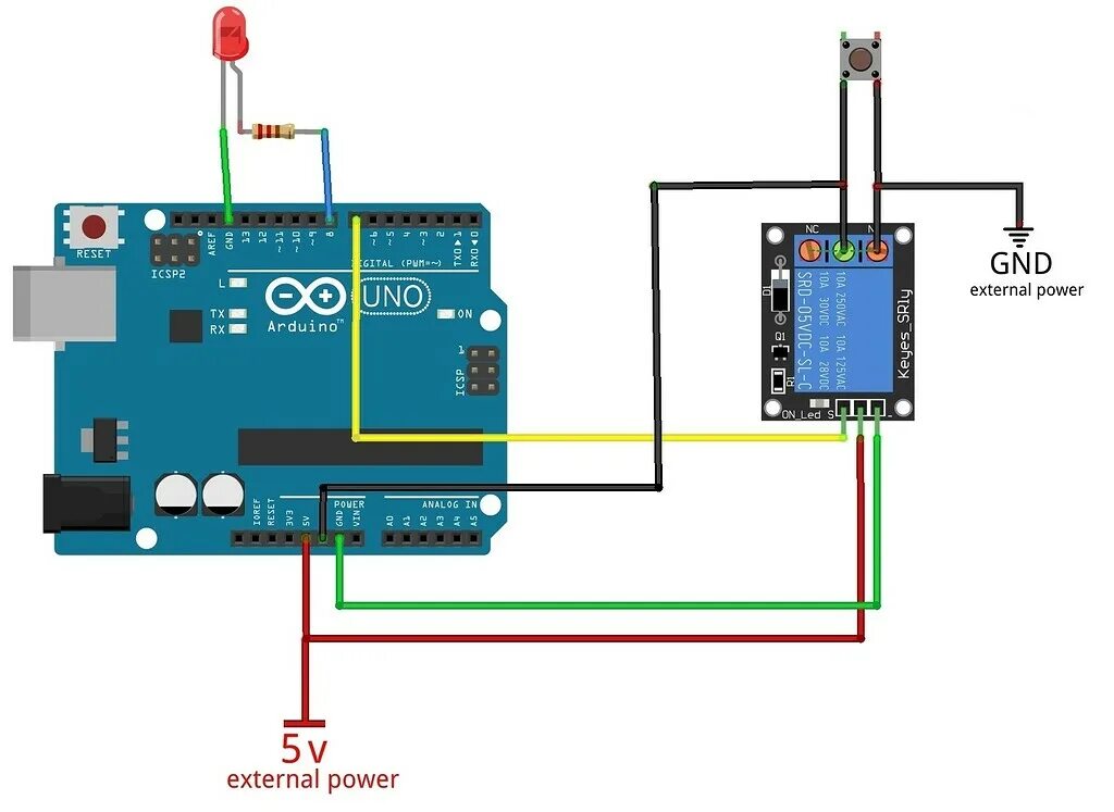 Подключение блока реле к ардуино Arduino AutoShutdown Using 5V DC Relay or MOSFET - Project Guidance - Arduino Fo